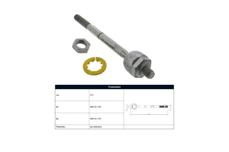 Mate Renault Megane/Fluence/Kangoo 08-25 Der/Izq Mate Renault Megane/Fluence/Kangoo 08-25 Der/Izq