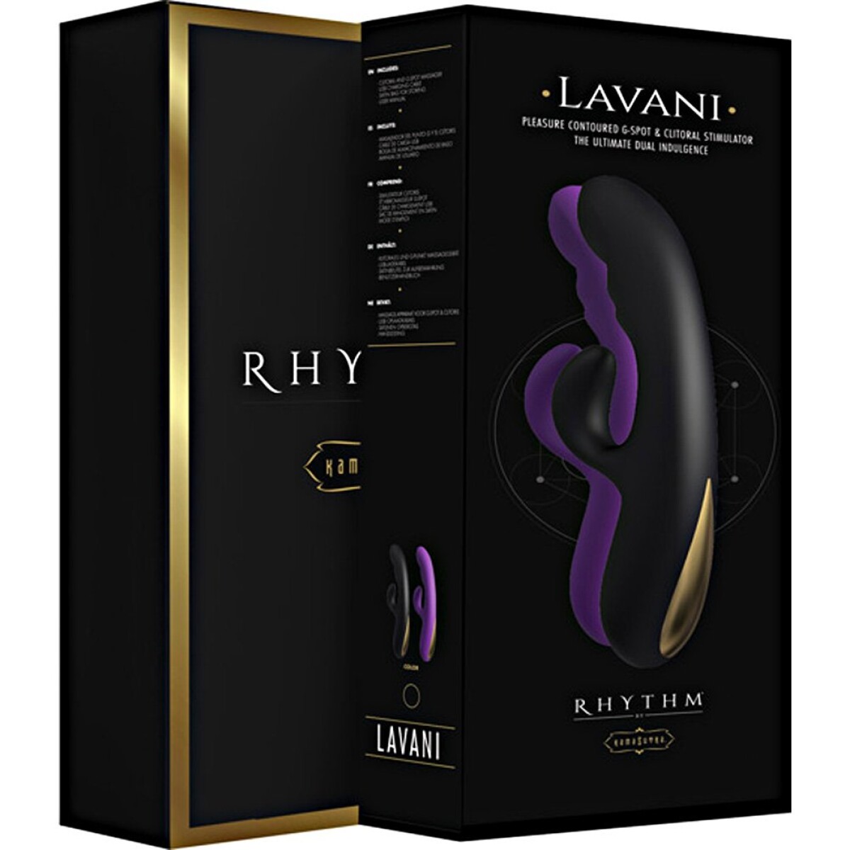 Vibrador Recargable con Estimulador de Clitoris Lavani 