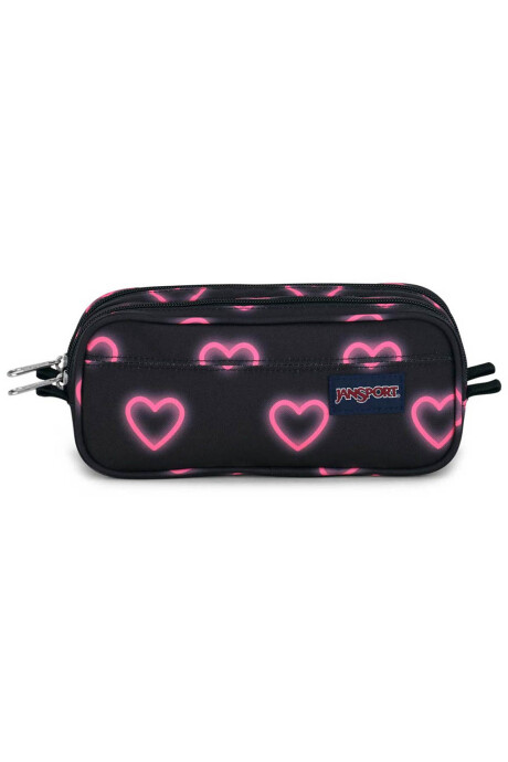 Large Accessory Pouch Happy Hearts Black