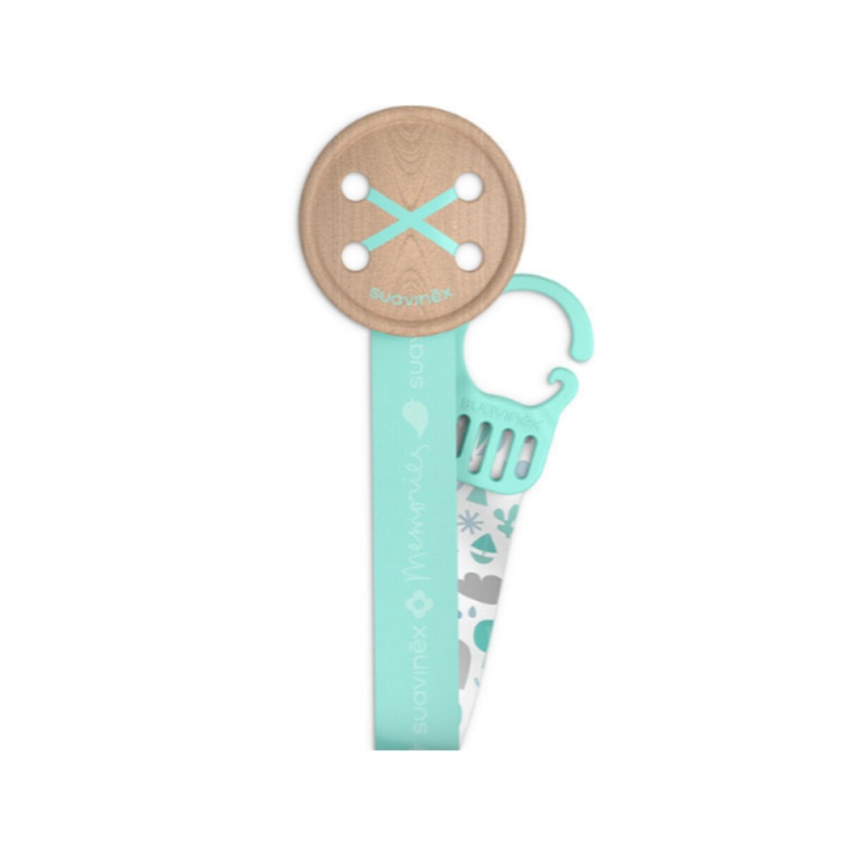 Clip Suavinex Boton Celeste 