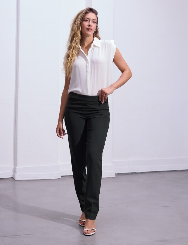 Pantalon Sastrero Slim OLIVA