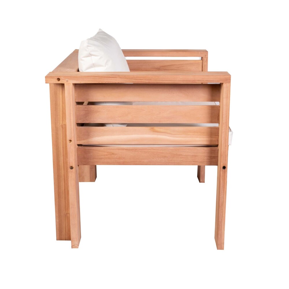 SET DE LIVING MADERA NATURAL-BEIGE PRESIDENT