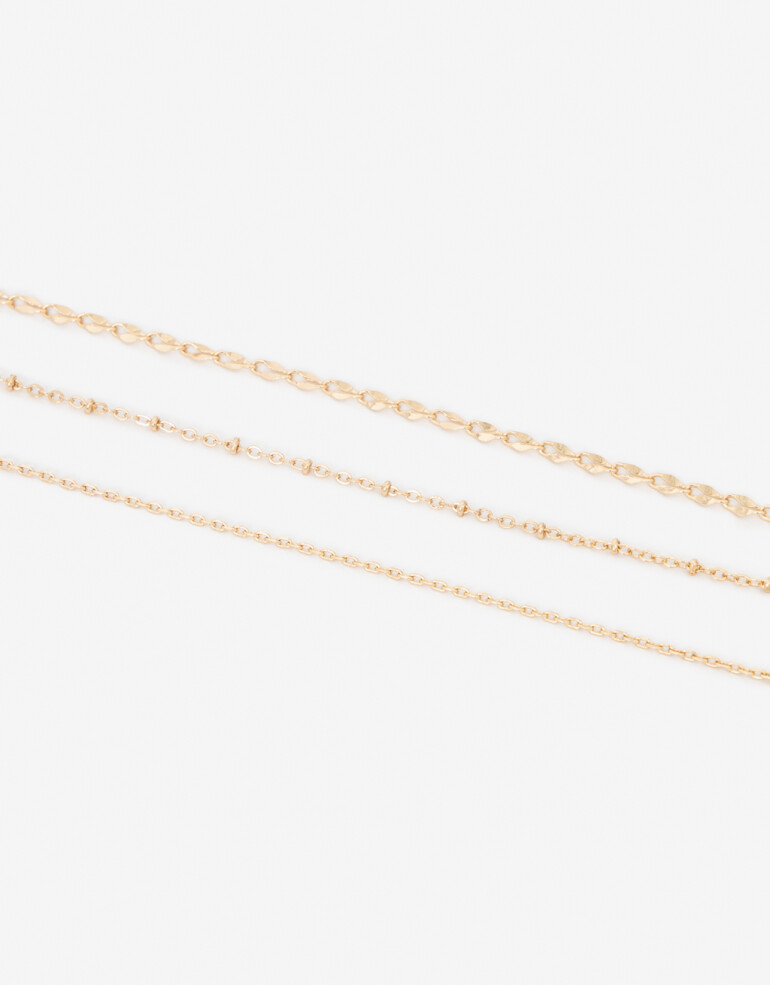 Pulseras Flexibles Sets Metal Set De Pulseras De Metal - Dorado