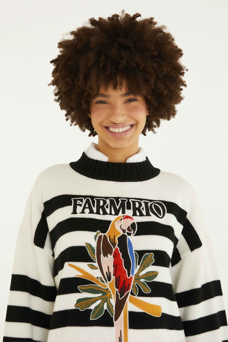 SWEATER Blanco Y Negro