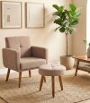 BUTACA Moderna + Puff Havana Marron