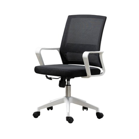 Silla de Escritorio Oficina Lumax Ryan Negro/Blanco