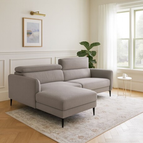 Sofá con chaise MOOVE GRIS - IZQUIERDO