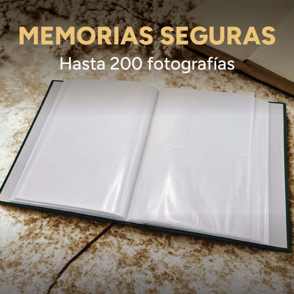 Álbum De Fotos 13 X 18 Tapa Dura 200 Fotografías Calidad Variante Color Rojo