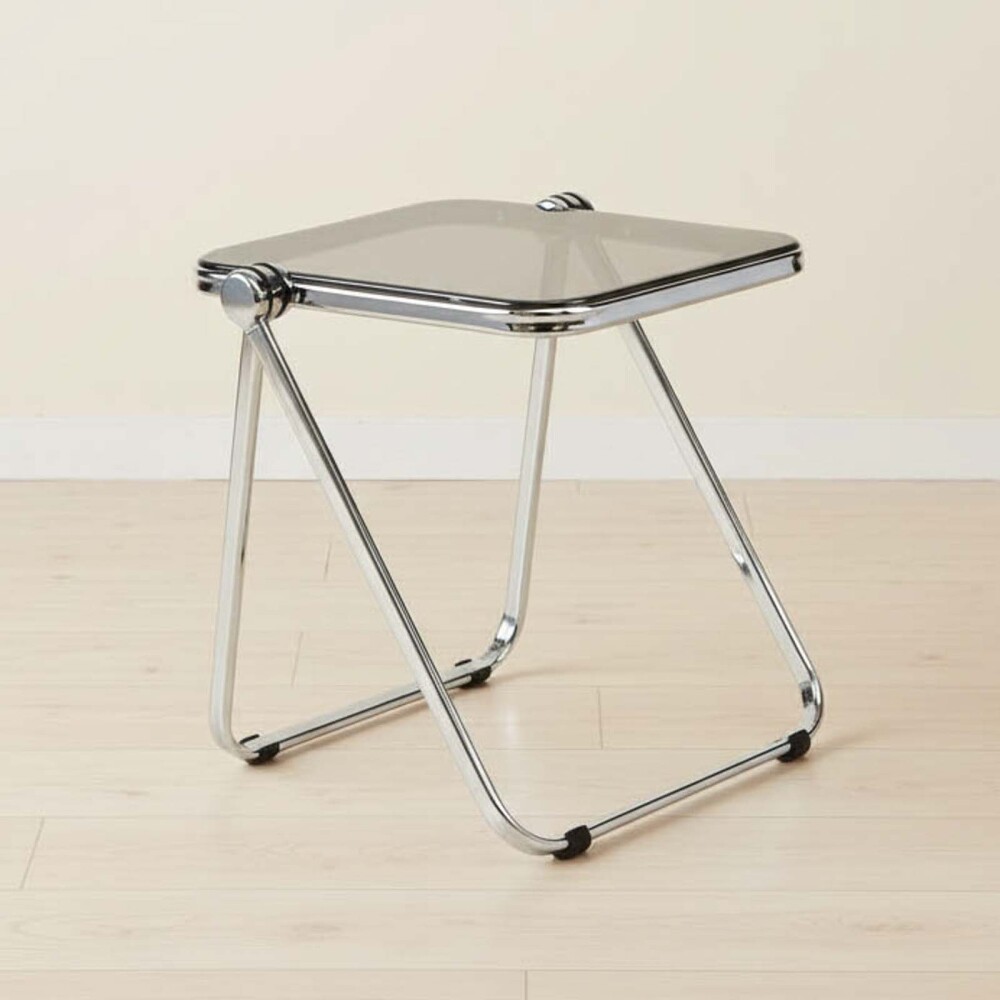 MESA AUXILIAR PET-Y-METAL GRIS SOFÍA