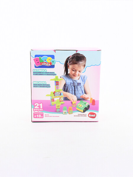 BLOQUES JUEGO 21 PIEZAS MULTICOLOR