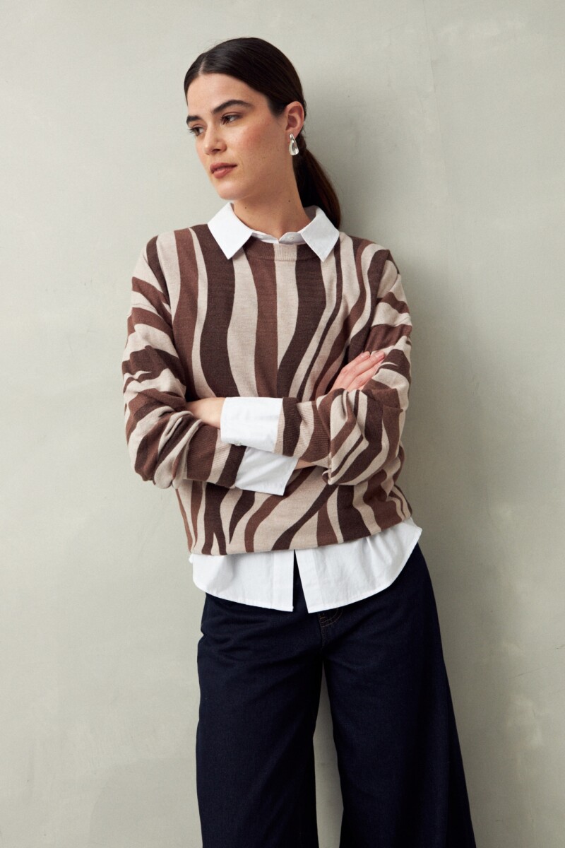 SWEATER NORA Visón