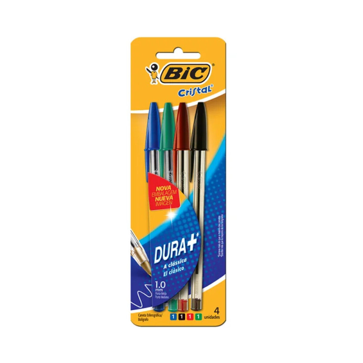 Boligrafo Bic x 4 clasica - Surtido 