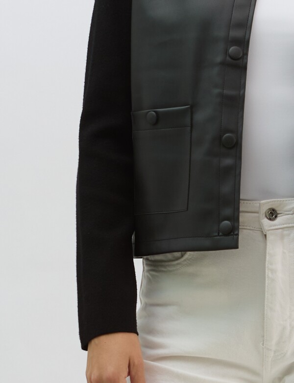 Chaqueta Combinada E NEGRO