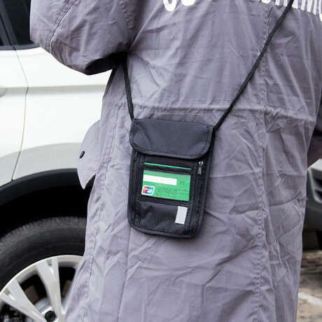 Riñonera de seguridad para viaje Negro