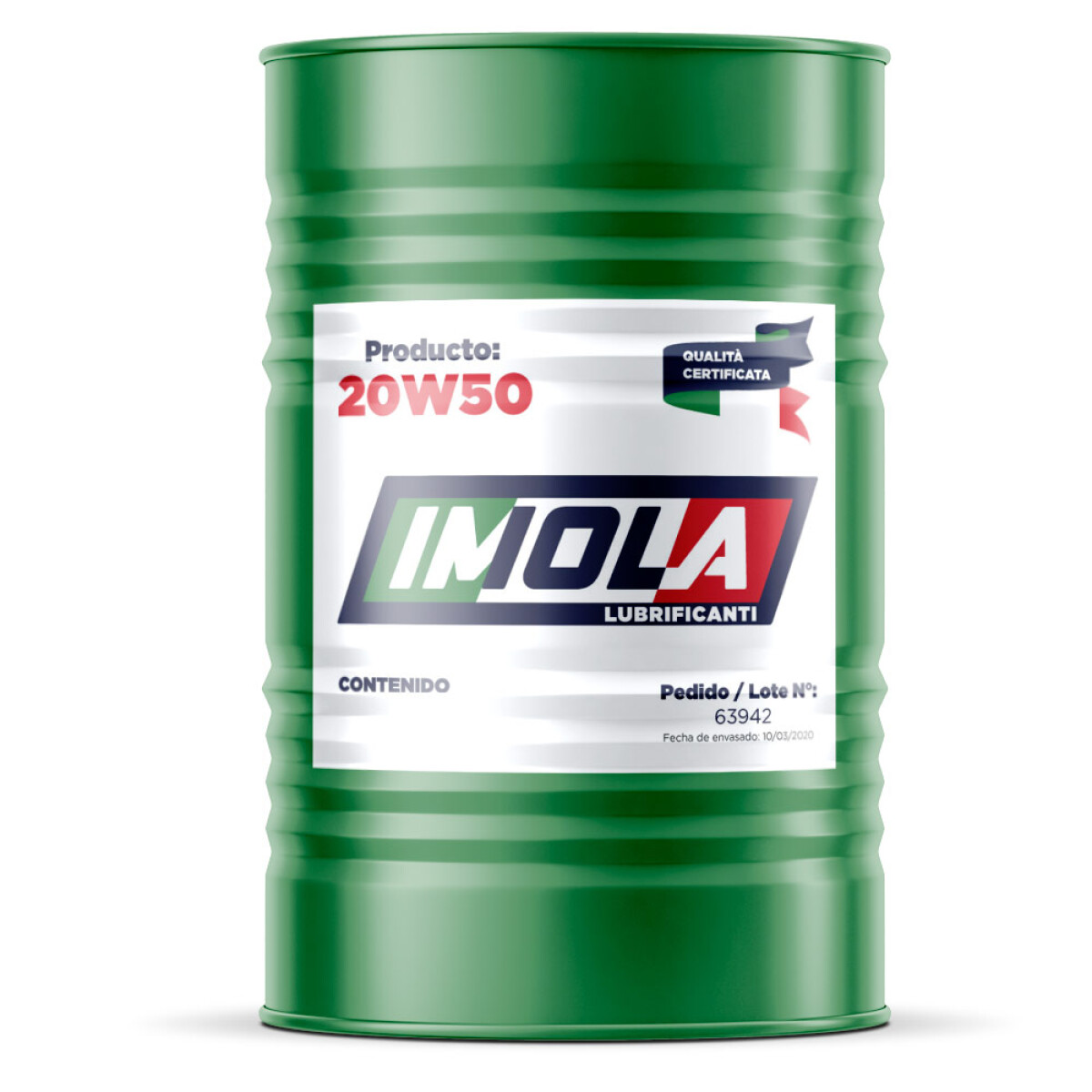 LUBRICANTE ACEITES - API SL 20W50 TAMBOR 200 LTS. IMOLA 