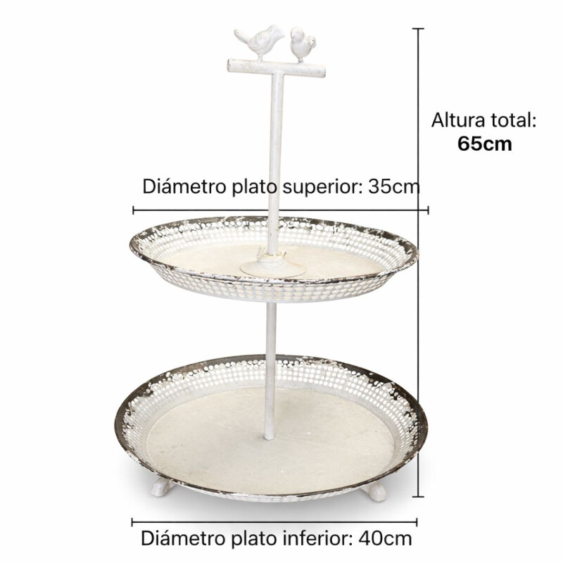 Soporte Decorativo para Macetas 2 Niveles Vintage Soporte Decorativo para Macetas 2 Niveles Vintage