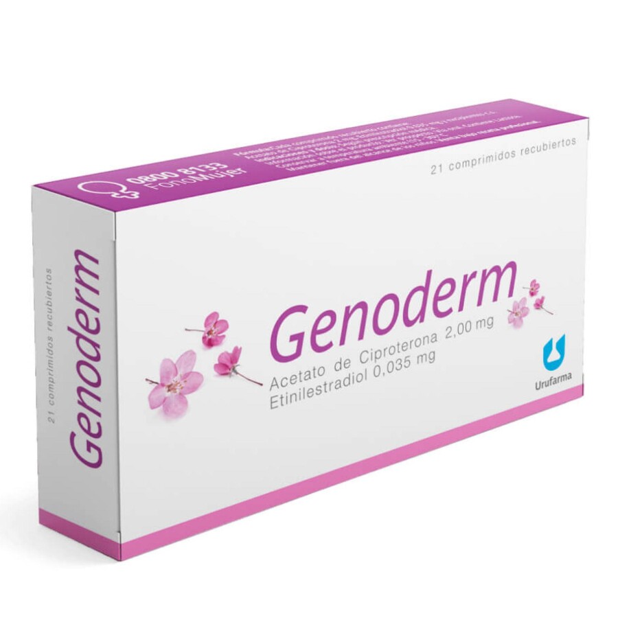 Anticonceptivo Genoderm 21 Comprimidos - Urufarma Anticonceptivo Genoderm 21 Comprimidos - Urufarma