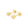 Abridores Bolita-Oro 18k-Sin piedra-AB9520 sinpiedra