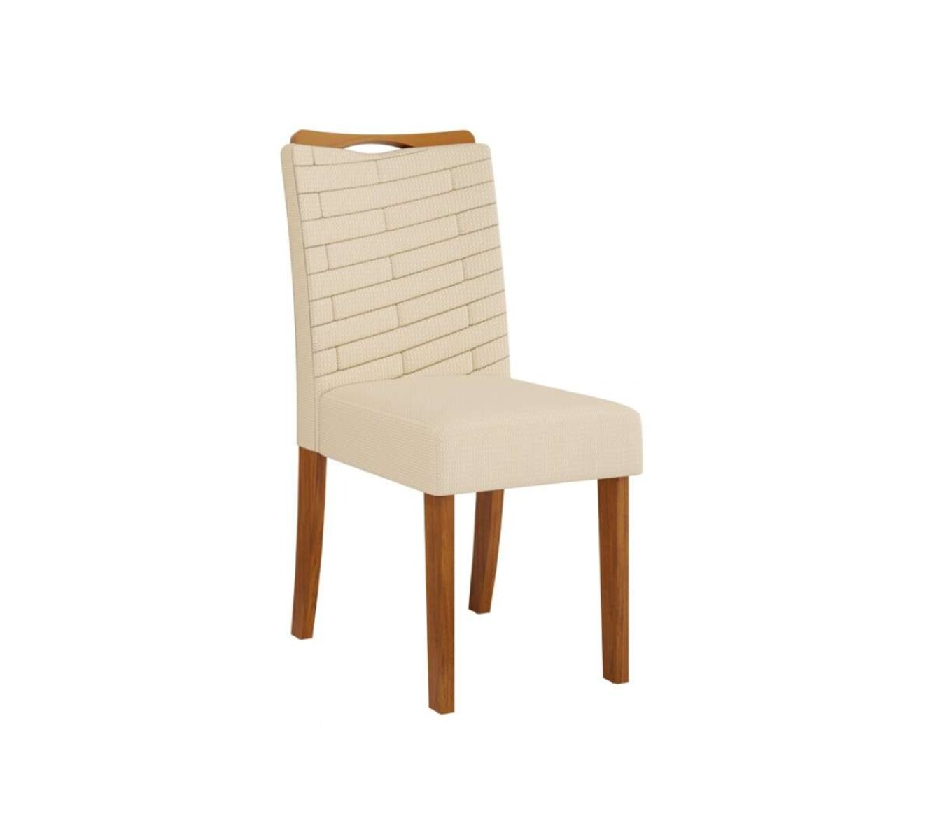 Silla Julia tapizada Linea Milan - Blanca 