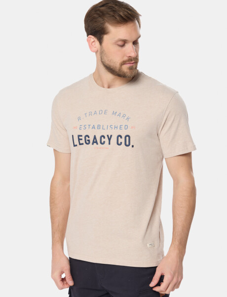 REMERA ESTAMPADA Beige