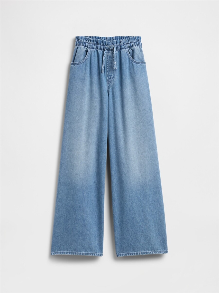 Jean Baggy Niña - Medium Wash 