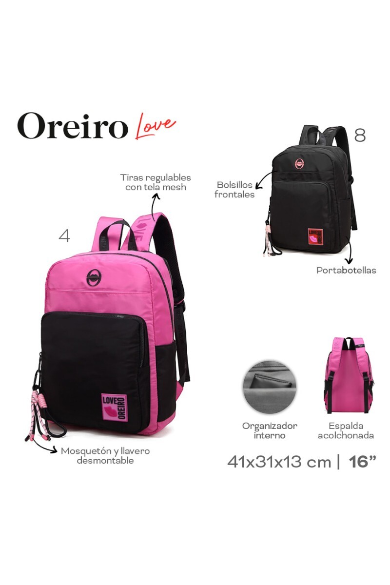 Mochila Las Oreiro Negro