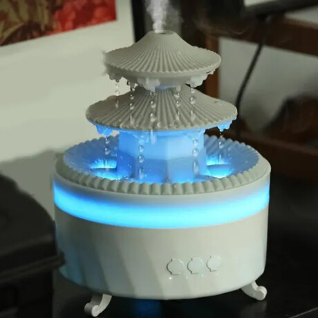 Difusor vaporizador de aceites estilo fuente Blanco