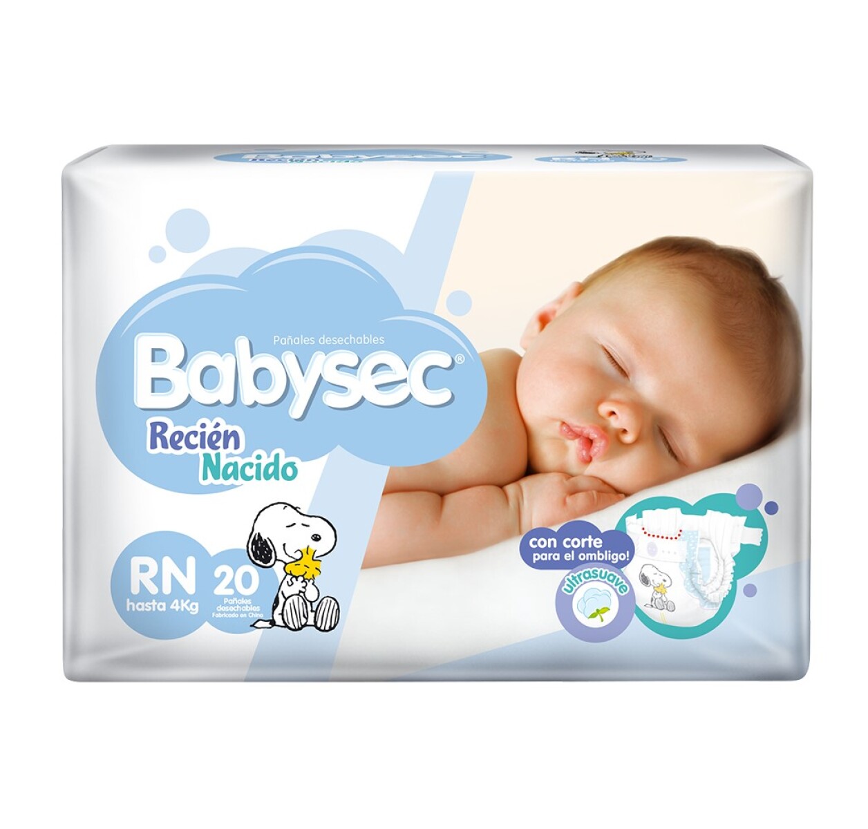 Pañales Babysec Recién Nacido - X20 