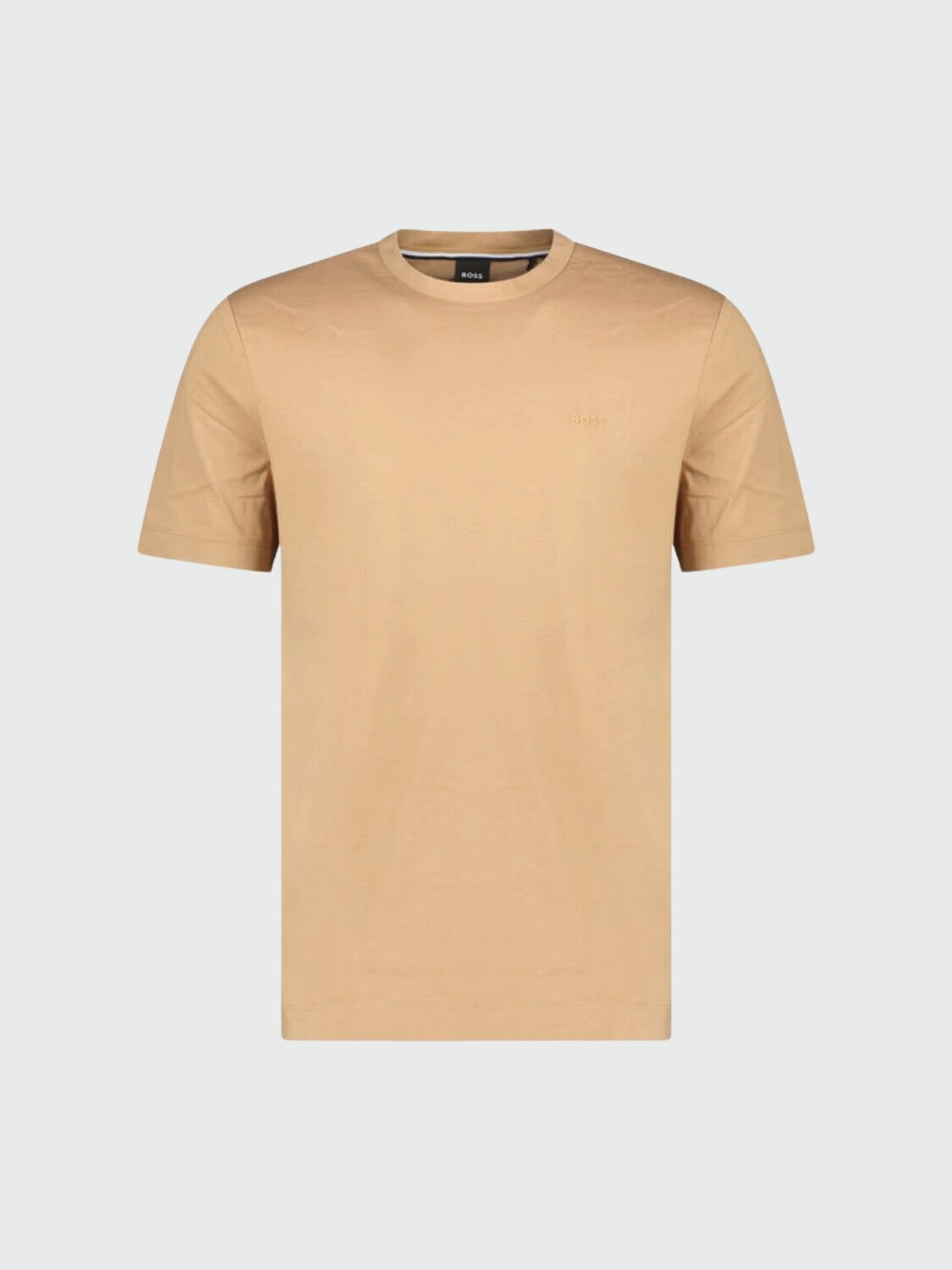 BOSS - Remera de Punto con Logo Blanco Abierto