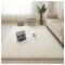 Alfombra Tapete Shaggy Peluda 150 X 200cm Pelo Alto Blanco