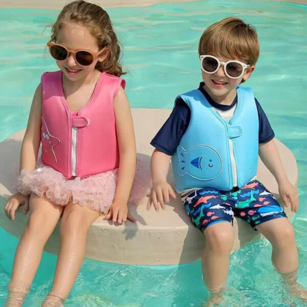 Chaleco Flotador Infantil 3D 19 KG Salvavidas Natacion NIños Variante Color Rosa