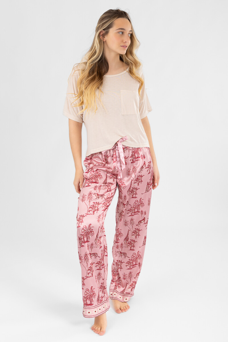 Animal jouy pant Rosado