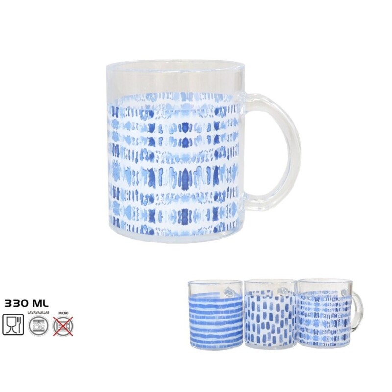 Jarra de Cristal 330 ml Water – Diseños Surtidos JARRA CRISTAL WATER 330ML 3 SURTIDOS