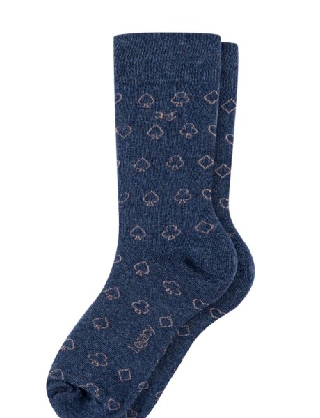 MEDIAS ESTAMPADAS Azul Mix