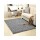 Alfombra Peluda Shaggy de 1.0 x 1.5 m Gris