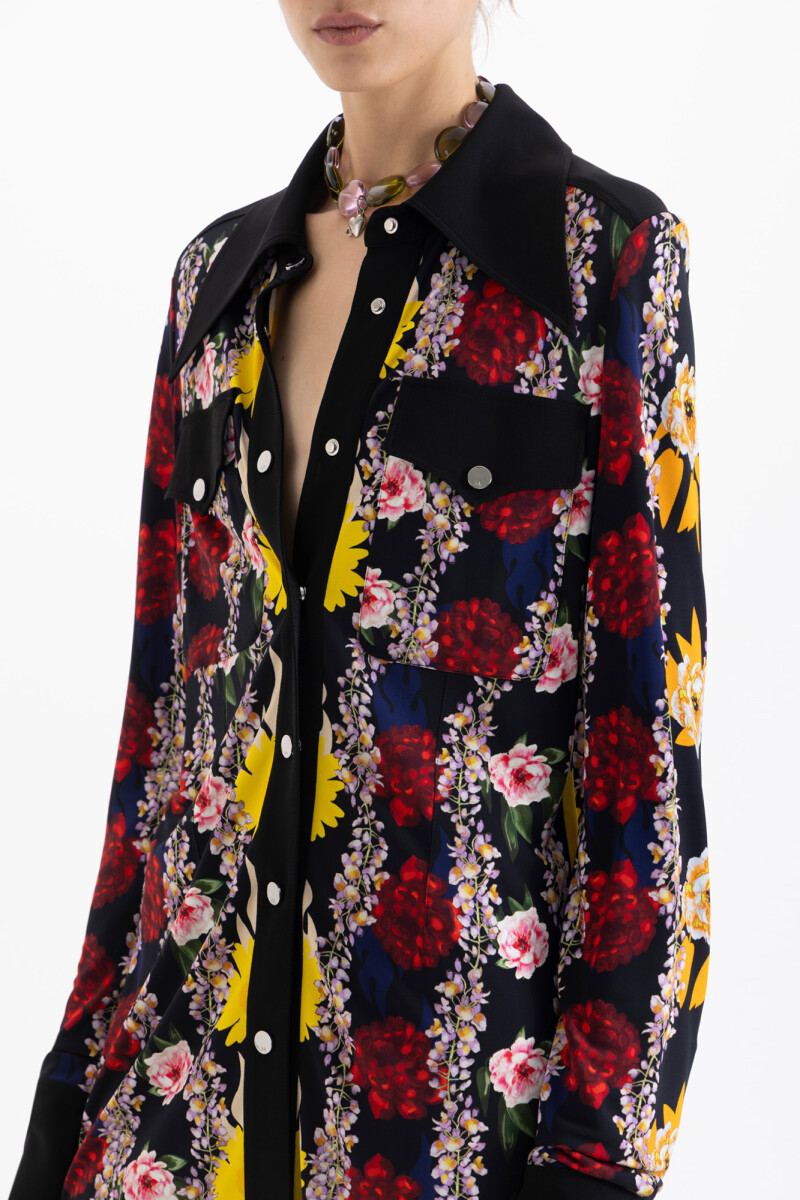 CAMISA FLOWERS Multicolor