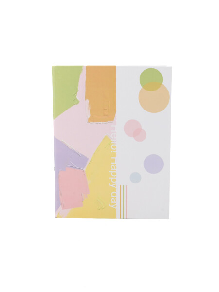 BIBLIORATO A4 DISEÑO PINCELADAS MULTICOLOR