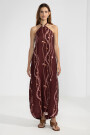 VALE HALTER DRESS Chain Gang Merlot