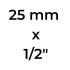 Tee inserto H 20X1/2" PRACTO Tee Inserto H 25x1/2" Practo