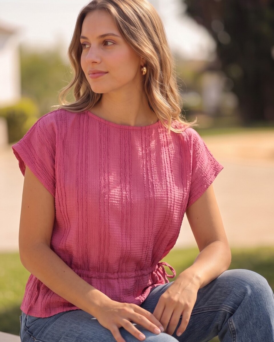 Blusa Casual. - Rosa 