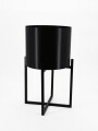 MACETA DECORATIVA NEGRO