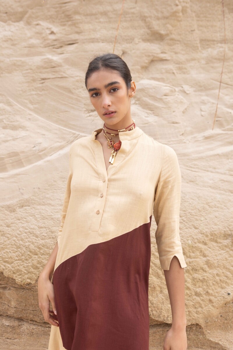 TUNICA SONIA SS24 Maiz Choco