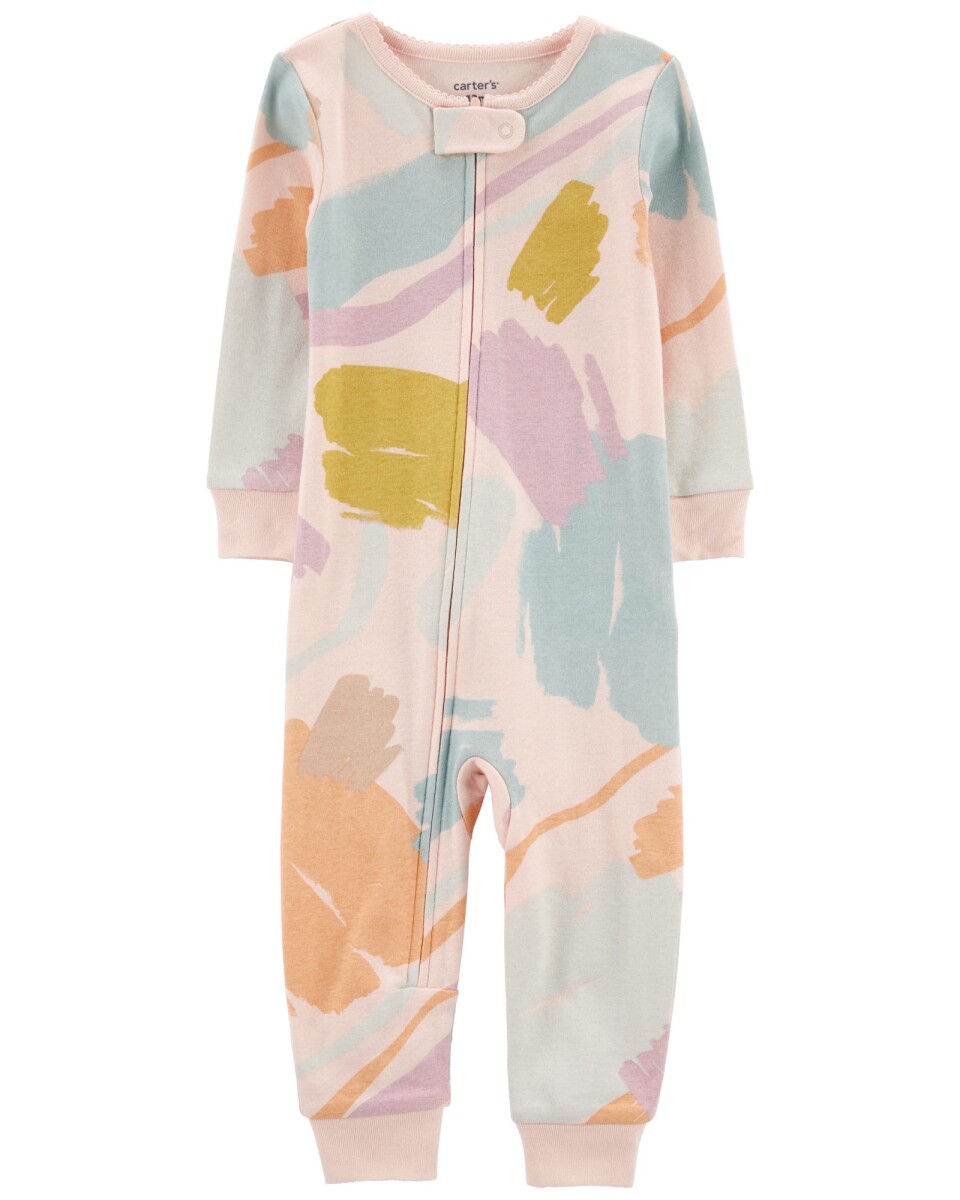 Pijama una pieza de algodón diseño acuarela 