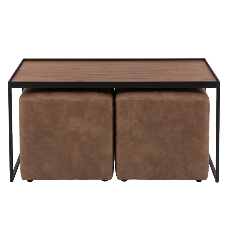 MESA CENTRO CON PUFF AF 100X50 (CD) Unica