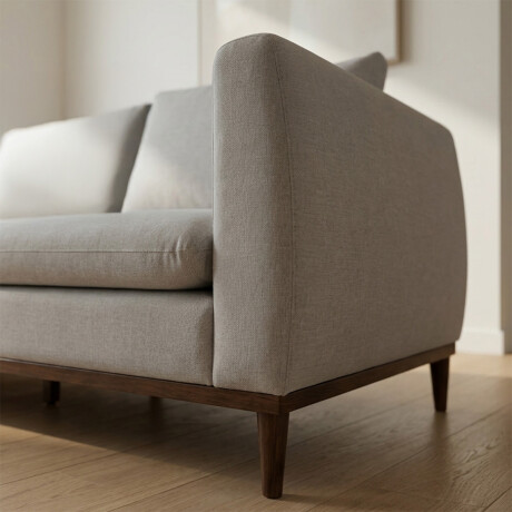 Sofá Vicenzo - Microfibra - 3 cuerpos FX4-10 (Beige)