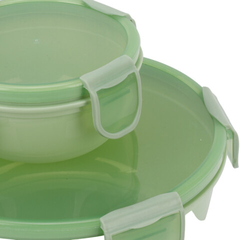 Recipiente colores plenos con cierre hermetico 3 pcs (M2026) Recipiente Colores Plenos Con Cierre Hermetico 3 Pcs (m2026)