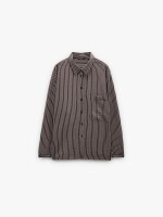 Camisa Con Rayas marron