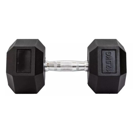 Mancuerna Pesa Hexagonal Engomada 17.5kg Dumbbell Mancuerna Pesa Hexagonal Engomada 17.5kg Dumbbell