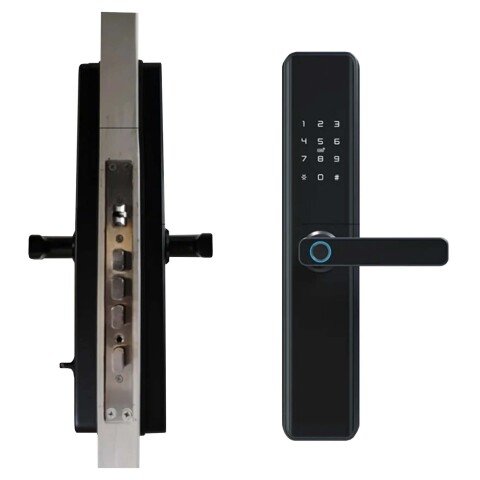 Cerradura Inteligente Biométrica Tuya Smart Electronica Wifi Color Negro