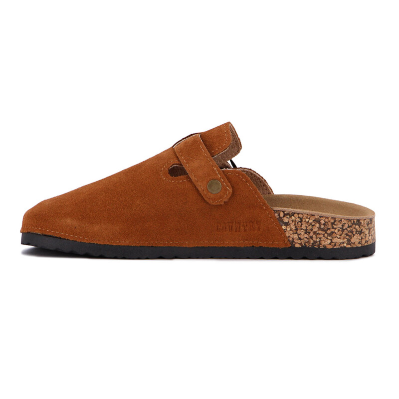 Zueco Country Cuero Mujer Camel